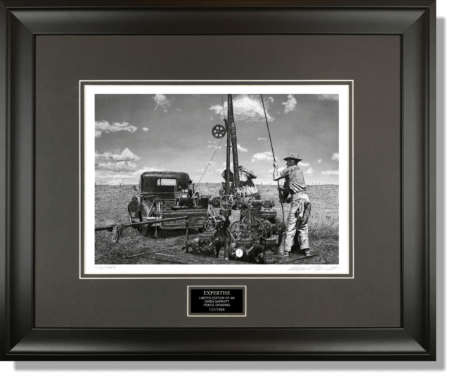 EXPERTISE - Oilfield Artwork pencil drawing by Owen Garratt
